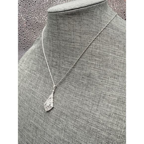 Stauer 925 Necklace Chain Pendant Sterling Silver CZ - Picture 9 of 9